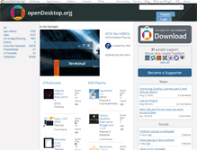 Tablet Screenshot of opendesktop.org